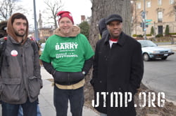 Adam Eidinger, DC Cannabis-Rights Activist and Director of DC Cannabis Campaign, and two unidentified DC cannabis activists