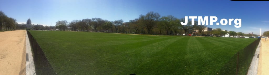 "Panorama Pic" of The National Mall and the DC Liberty Pole (left) Credit: JTMP.org