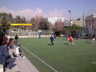 Football field in Tehran / Credit: Amirreza/CC