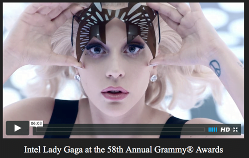 Screen Shot 2016 02 16 at 6.56.16 AM lady gaga and intel come together for amazing display of technology and music at grammys