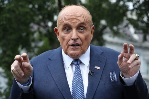 Rudy Giuliani Speaks To Media Members At The White House