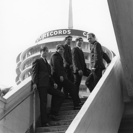 Brian Wilson From The Beach Boys, dead at 82 5 brian wilson The Beach Boys stand near the Capitol Records building in Los Angeles in 1992. From left are Brian Wilson, Carl Wilson, Dennis Wilson, Marks and Love.