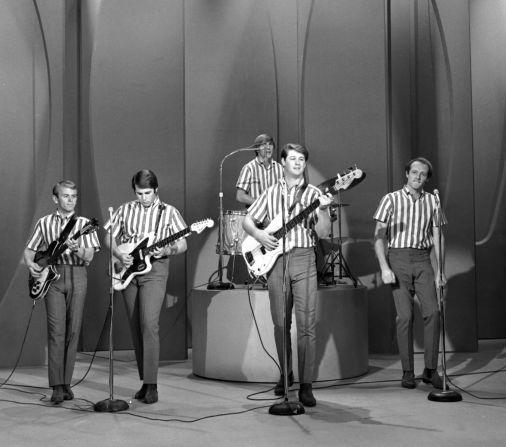 Brian Wilson From The Beach Boys, dead at 82 8 brian wilson The Beach Boys perfom on "The Ed Sullivan Show" in 1964. From left are Jardine, Carl Wilson, Dennis Wilson, Brian Wilson and Love.