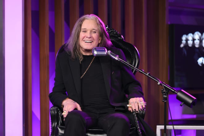 Ozzy Osbourne attends the Ozzy Osbourne Album Special on SiriusXM's Ozzy's Boneyard Channel at at SiriusXM Studios on July 29, 2022, in Los Angeles.